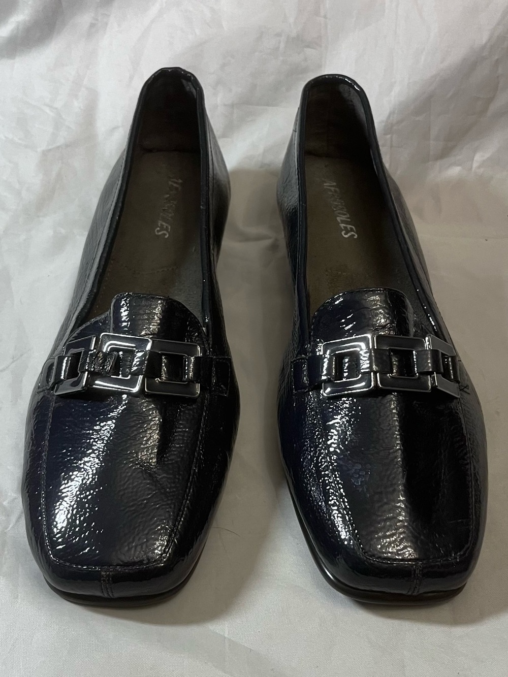 Aerosoles Navy Patent Loafers Flats